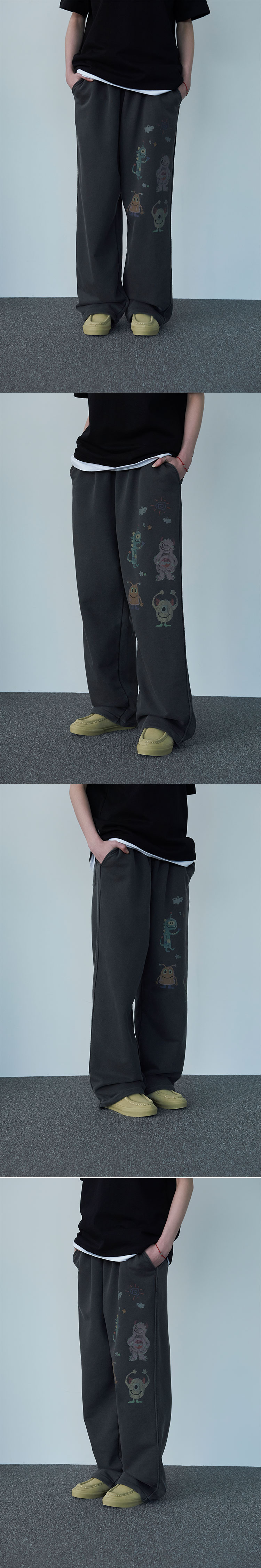 MUSINSA | CPGN STUDIO Big happy day pigment sweatpants smoke