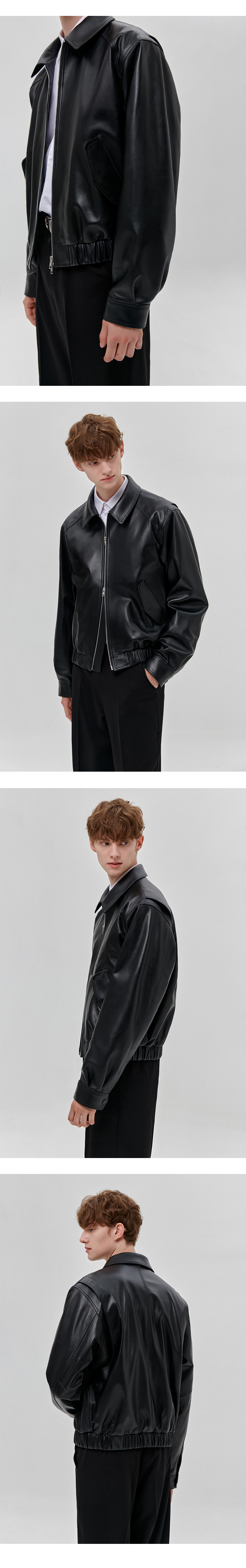 ジャケット・アウター DOFFJASON OVERSIZED LAMBSKIN JACKET MUSINSA | DOFFJASON OVERSIZED LAMBSKIN BOMBER JACKET