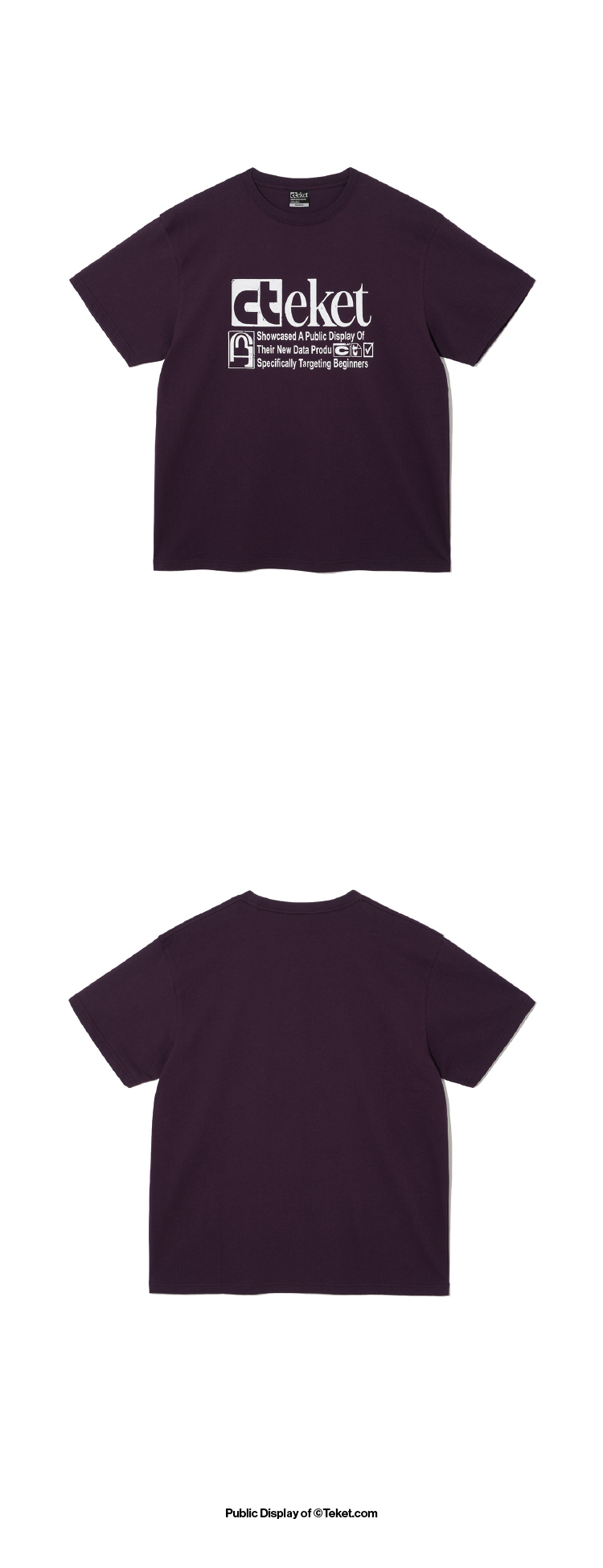 테켓(TEKET) Plan Tee Purple - 사이즈 & 후기 | 무신사