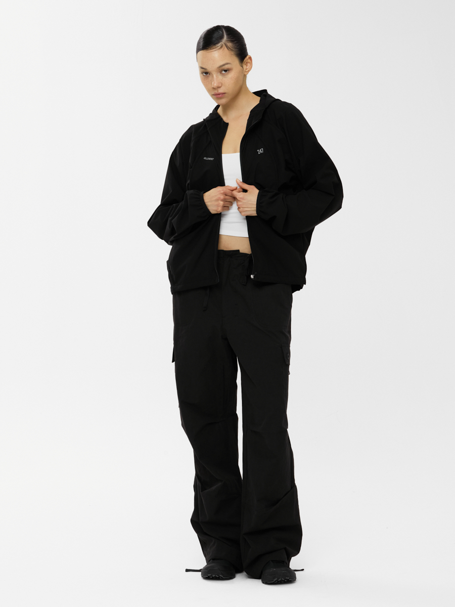 GLOWNY ♥ BREEZE RUN TRACK JACKET /追跡付 BREEZE RUN TRACK JACKET (BLACK) - GLOWNY