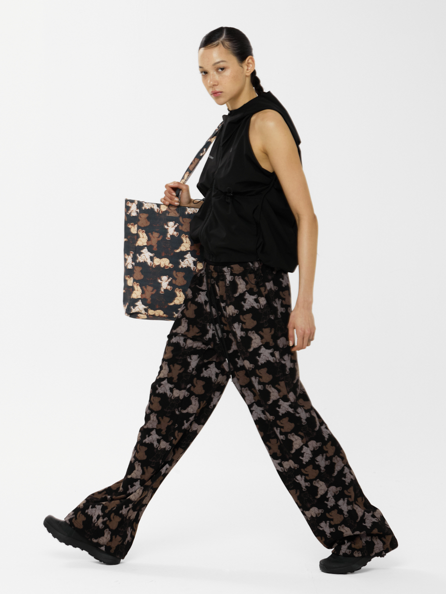 GLOWNY ♥ TEDDY CONTRAST TRACKSUIT PANTS /追跡付 MUSINSA | GLOWNY TEDDY CONTRAST TRACKSUIT PANTS (2 Colors)