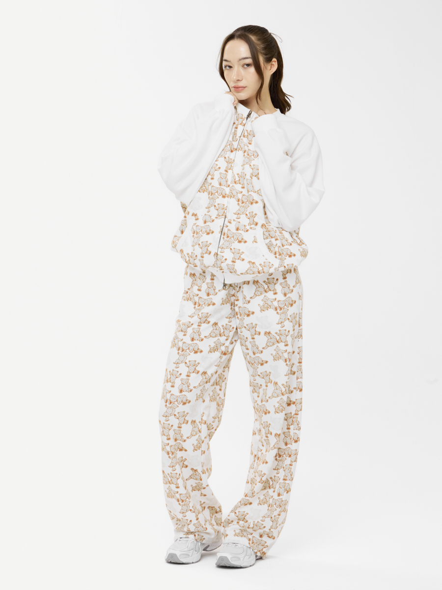 MUSINSA | GLOWNY TEDDY CONTRAST TRACKSUIT PANTS (2 Colors)