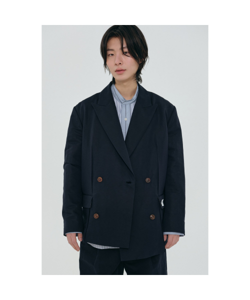 Linging Print Oversized Linen Jacket_RKJAS24607NYX