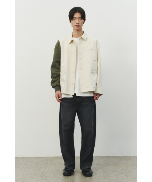 Garment Patch Denim Jacket_RKJAS25607IVX