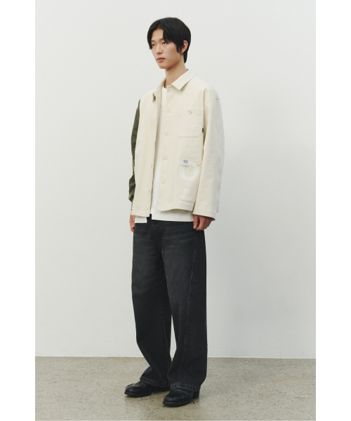 Garment Patch Denim Jacket_RKJAS25607IVX