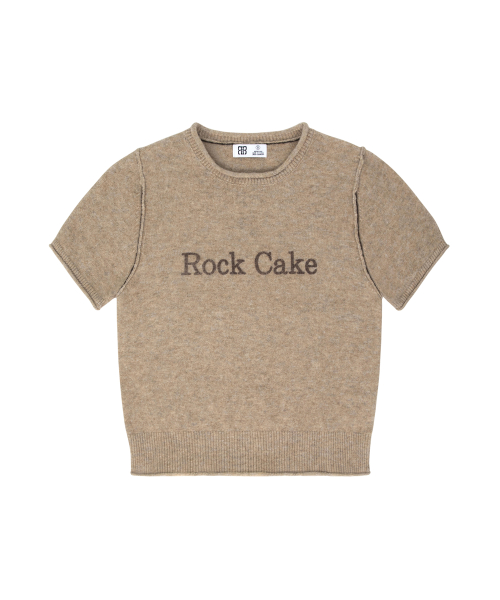 Stitch Line Round Knit - Beige