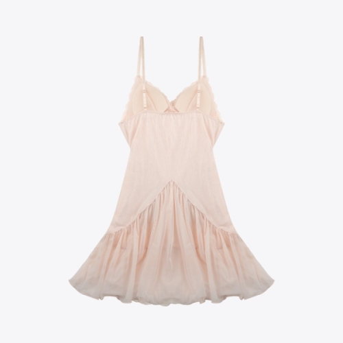 Шелковая сорочка WEDDING PEARL в цвете Light Pink