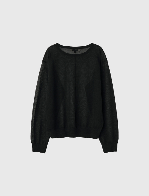 Свободный легкий пуловер Packable [BLACK] / WBE2L05541