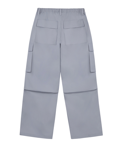 Parachute Cargo String Pants - Gray