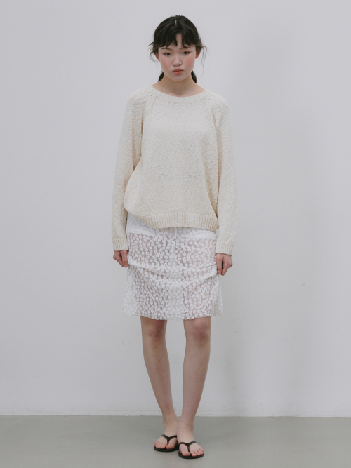 Cotton round knit (Black)