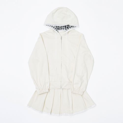 AR_Hooded sweatshirt and skirt set_2color