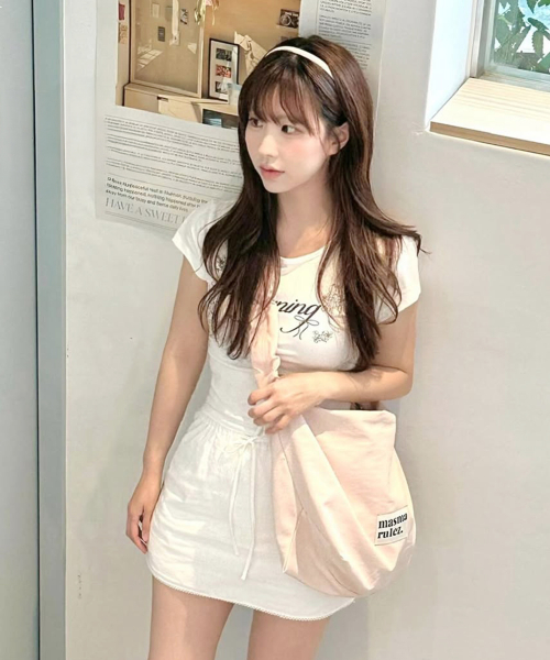 Nylon 2way shirring hobo bag_Pink