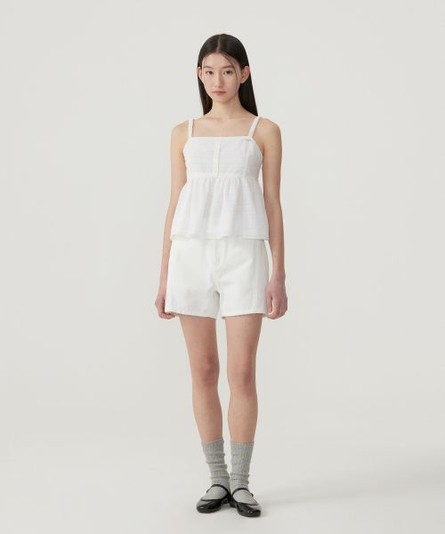 Женские окрашенные джинсовые шорты White