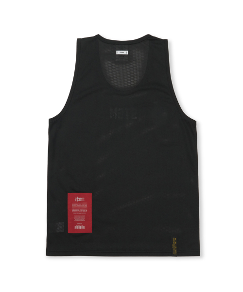 Mesh Oversized Sleeveless Black