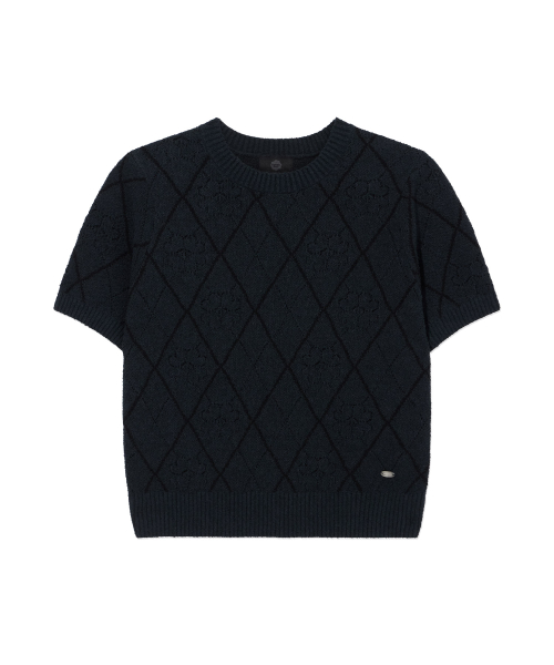 Женский джемпер Clover Heart жаккард Navy