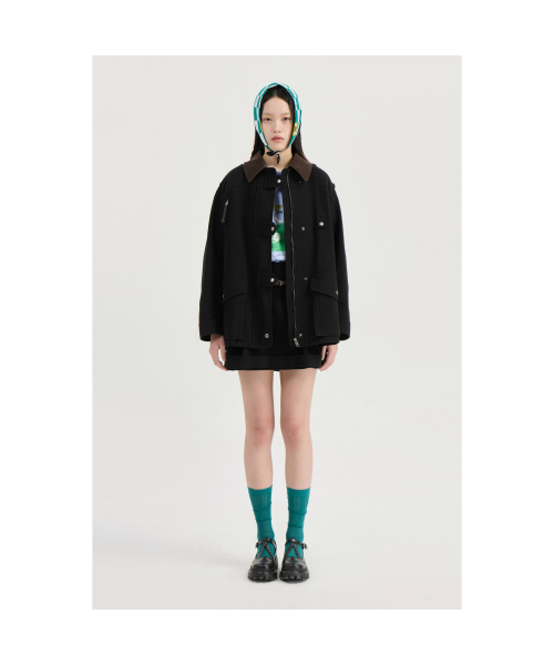 Collar Coloring Walk Jumper (dark black) LFUAS25200BKD