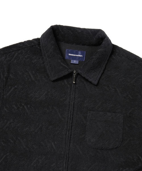 Terry S/S Zip Shirt Black
