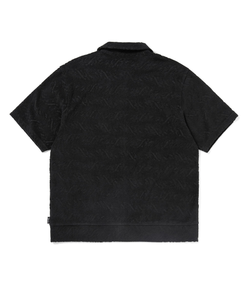 Terry S/S Zip Shirt Black