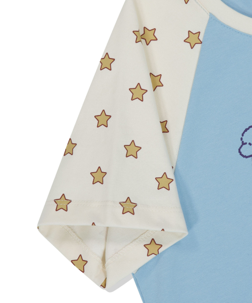 W All-Star Raglan Tee Light Blue