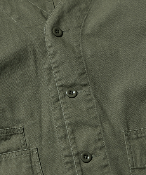 ROUND ENGINEER HBT JACKET (OLIVE)