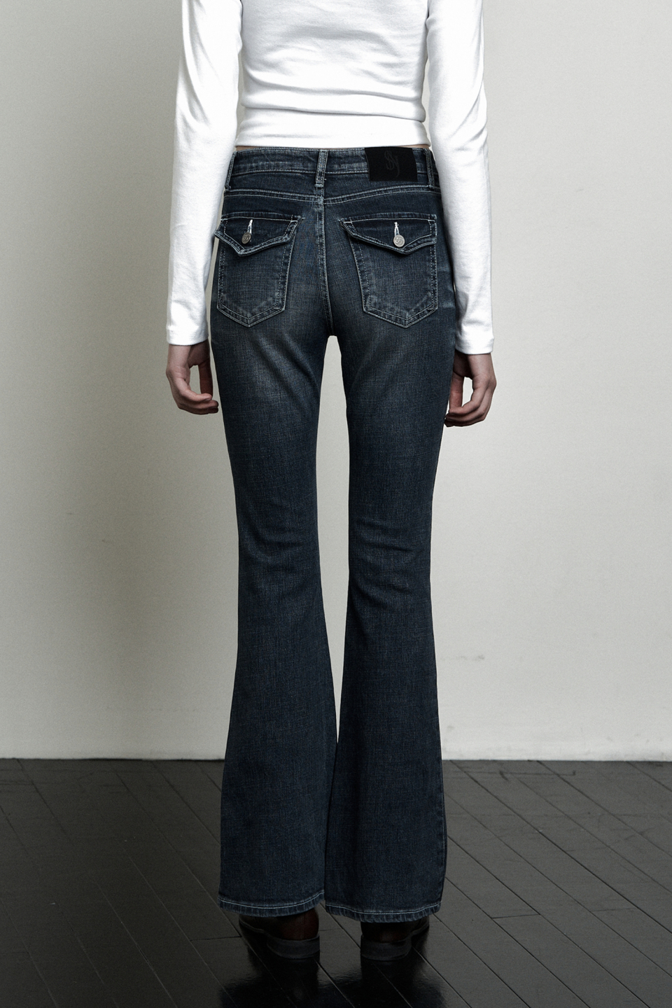 MUSINSA | SYNERJYN SAND CAT WASHING DENIM PANTS BLUE