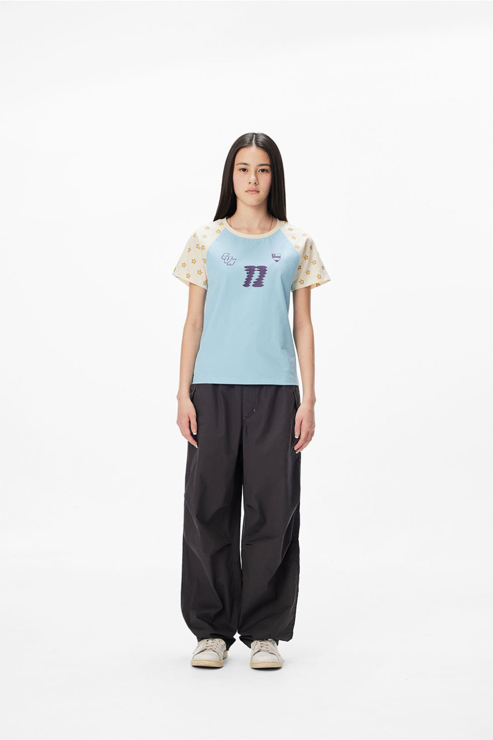 MUSINSA | SUNLOVE W All-Star Raglan Tee Light Blue