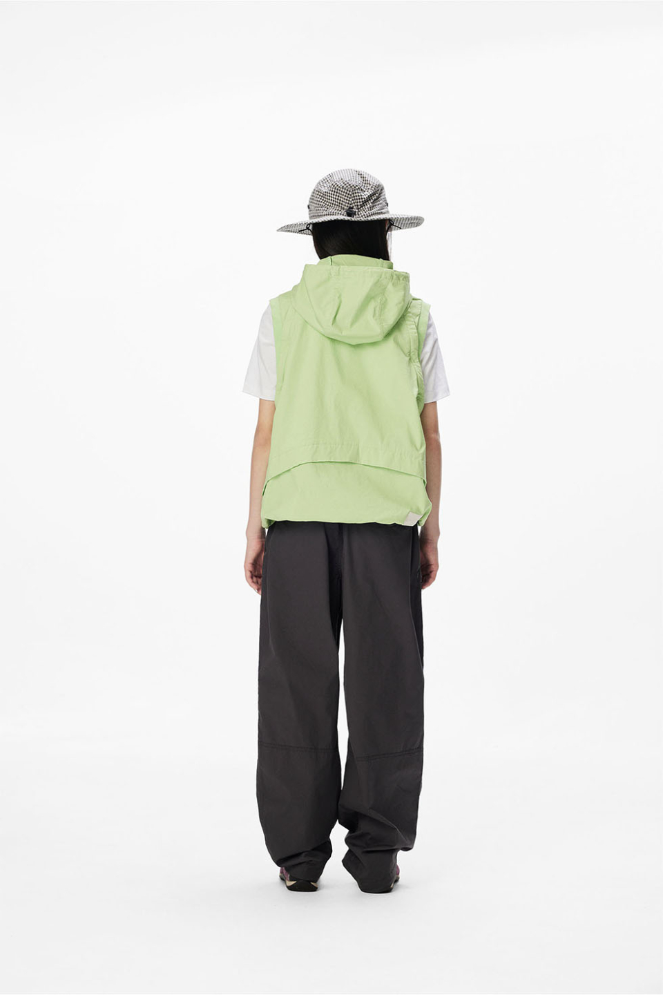 MUSINSA公式 | SUNLOVE Grid Pioneer Bucket Hat Brown
