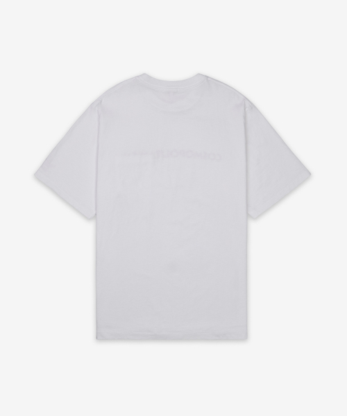Футболка с принтом Cross Crewneck White Cosmopolitanism / QT260NP163