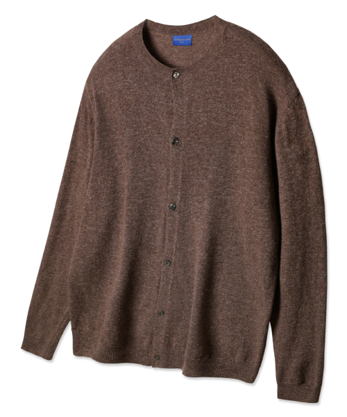 Льняной кардиган с круглым вырезом DLX1522 (5 COLORS)