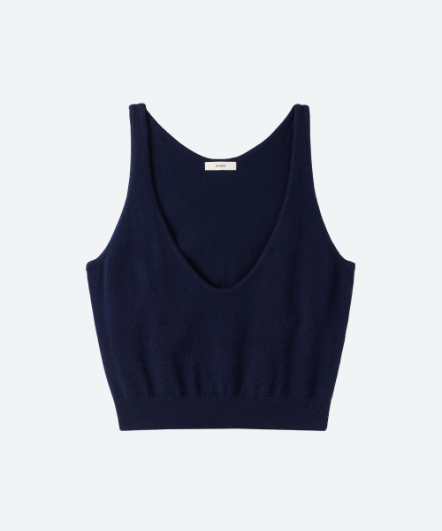 U-Neck Knit Vest / Navy