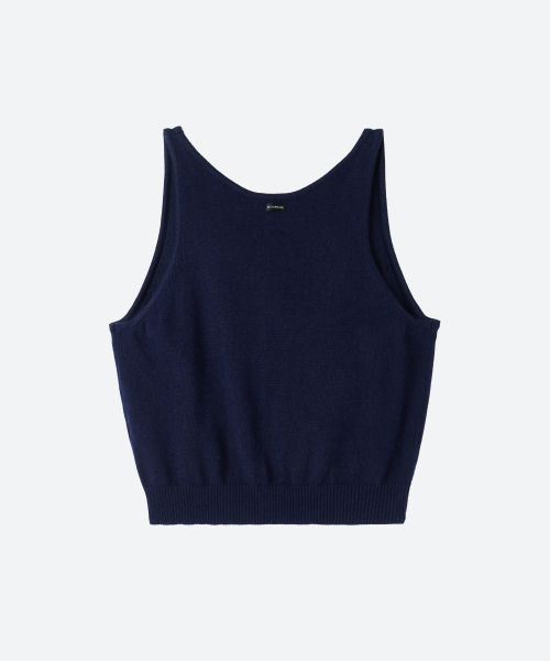 U-Neck Knit Vest / Navy
