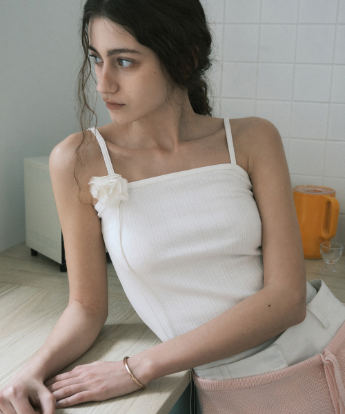 Базовая майка в рубчик из хлопка MDTS079_4 Colors
