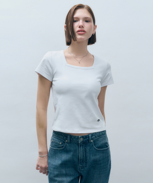 Базовая футболка с квадратным вырезом MDTS072 4 Colors