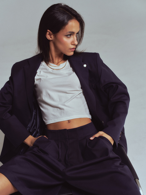 Star rivet basic jacket Navy