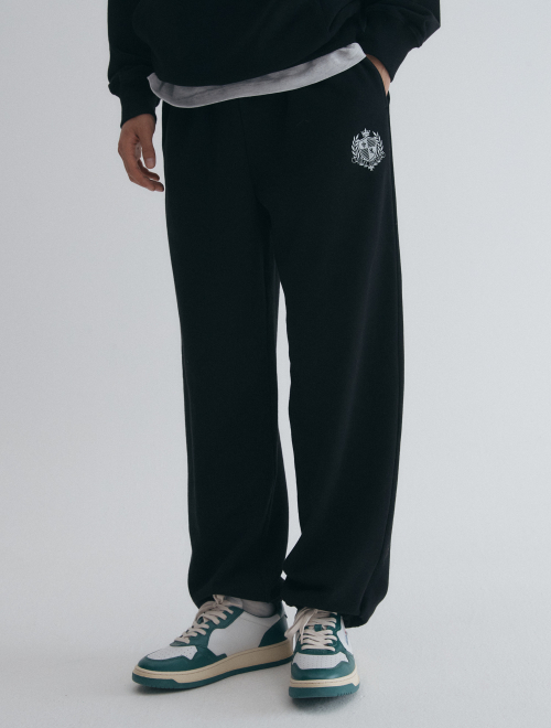 Мужские спортивные штаны с эмблемой (BLACK)