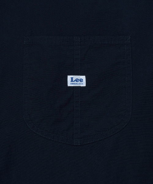 Льняная рубашка с карманом Loko Navy