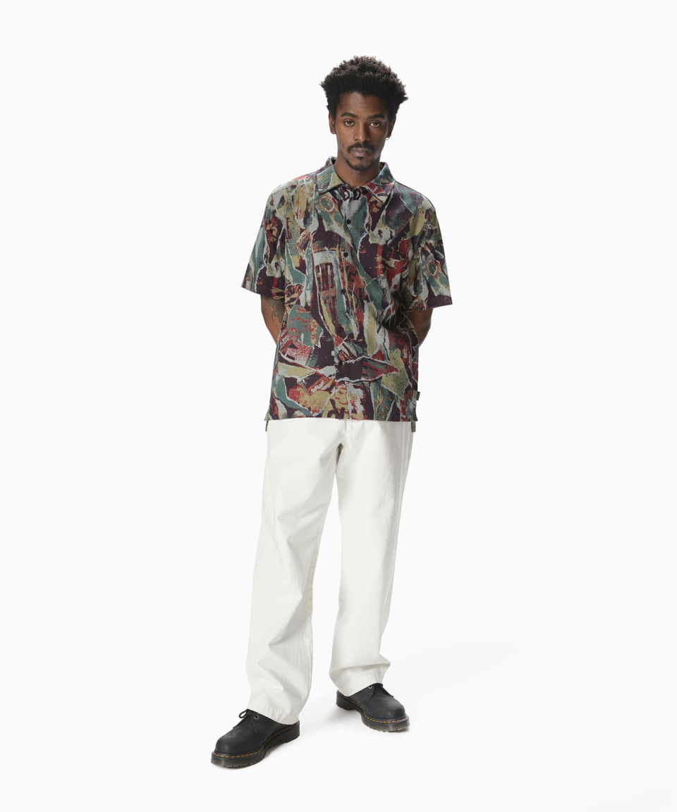 【THISISNEVERTHAT】Jacquard Pattern Button Up Top Multi Jacquard-Pattern-Button-Up-Top