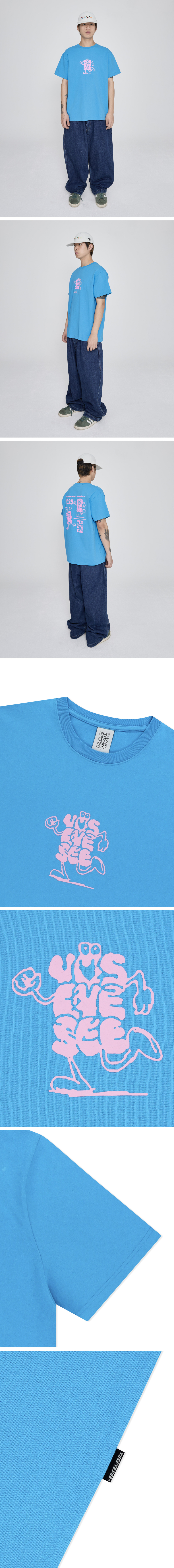 ◆YESEYESEE◆ Alive Logo Tee Sky Blue MUSINSA | YESEYESEE Alive Logo Tee Sky Blue