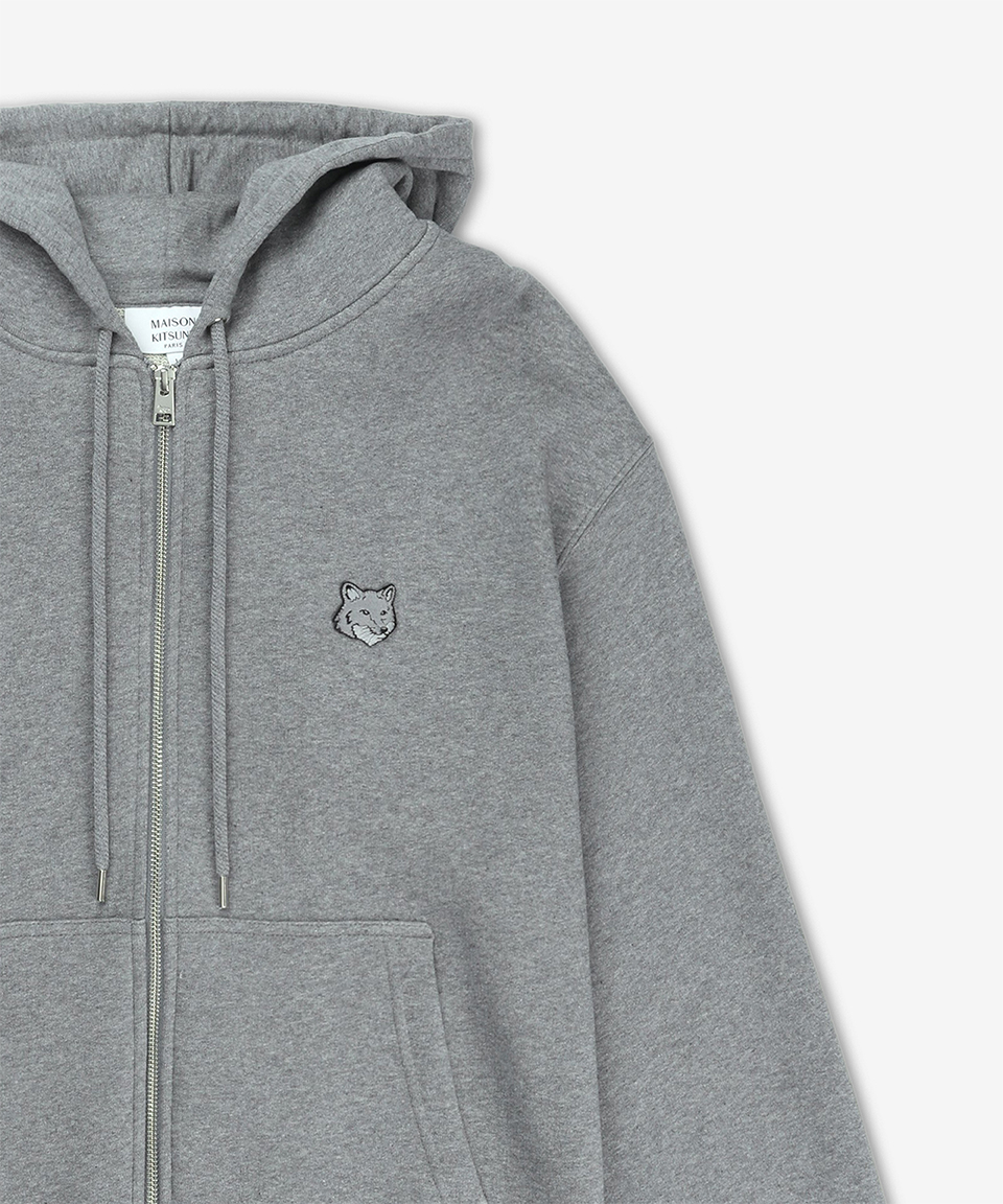 MUSINSA | MAISON KITSUNE Bold Fox Head Patch Comfort Zip-Up