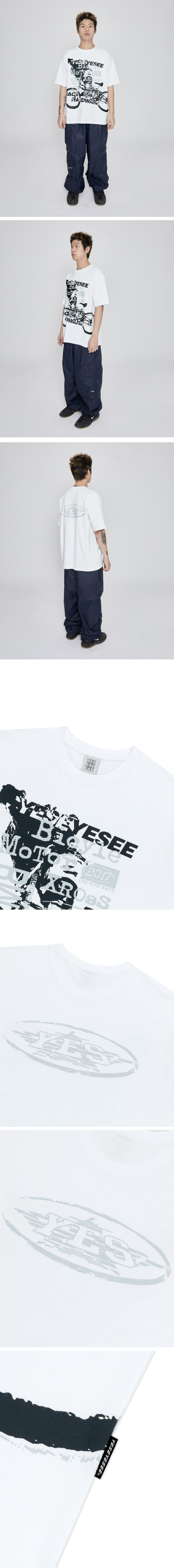 ★YESEYESEE★ YES BMX Tee White YS251TTSST06WHT MUSINSA | YESEYESEE Y.E.S BMX Tee White