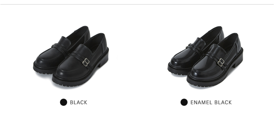 BUCKLE PLATFORM BLACK