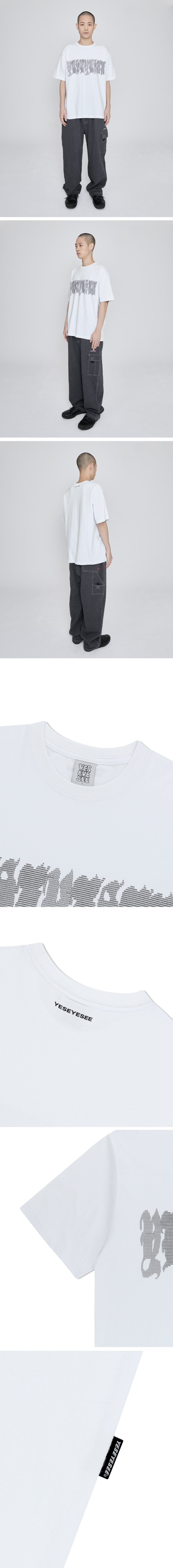 MUSINSA | YESEYESEE Y.E.S Typo Tee White