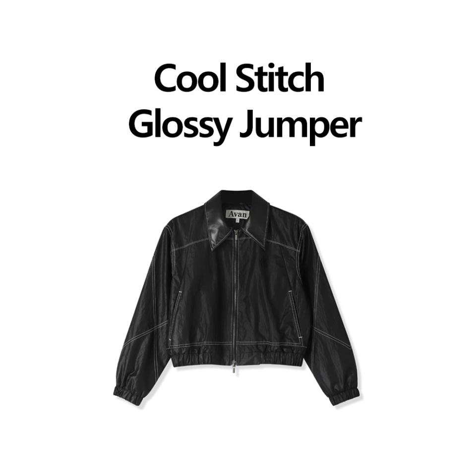 ブルゾン AVANDRESS Cool Stitch Glossy Jumper BLACK MUSINSA | AVANDRESS Cool Stitch Glossy Jumper BLACK