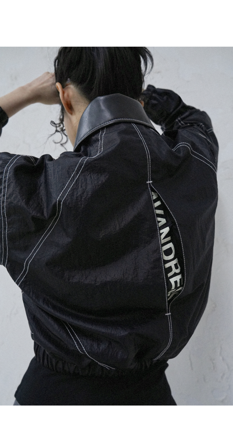 ブルゾン AVANDRESS Cool Stitch Glossy Jumper BLACK MUSINSA | AVANDRESS Cool Stitch Glossy Jumper BLACK