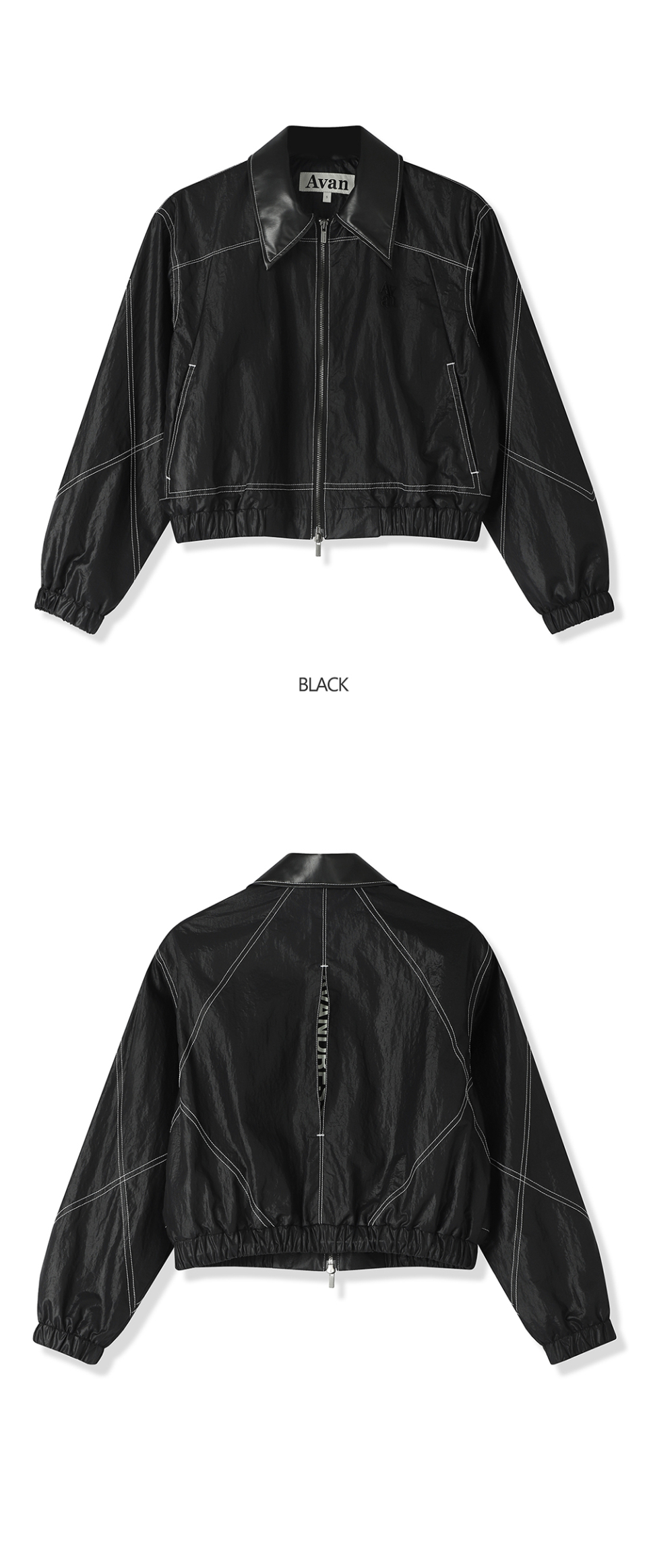 ブルゾン AVANDRESS Cool Stitch Glossy Jumper BLACK MUSINSA | AVANDRESS Cool Stitch Glossy Jumper BLACK