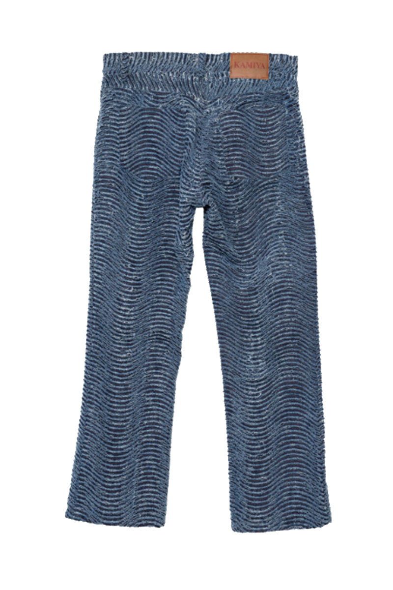 카미야(KAMIYA) [KAMIYA] Wave Denim Pants - INDIGO - 사이즈 & 후기