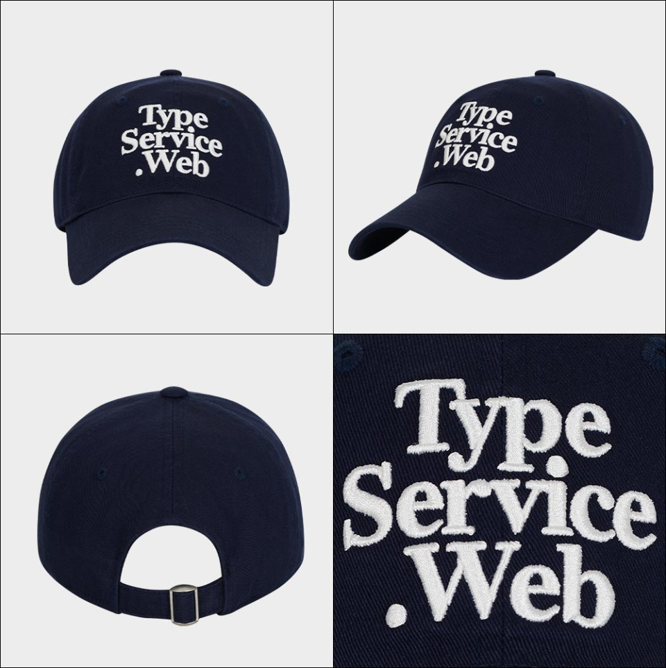 MUSINSA | TYPESERVICE Typeservice Web Cap [Navy]
