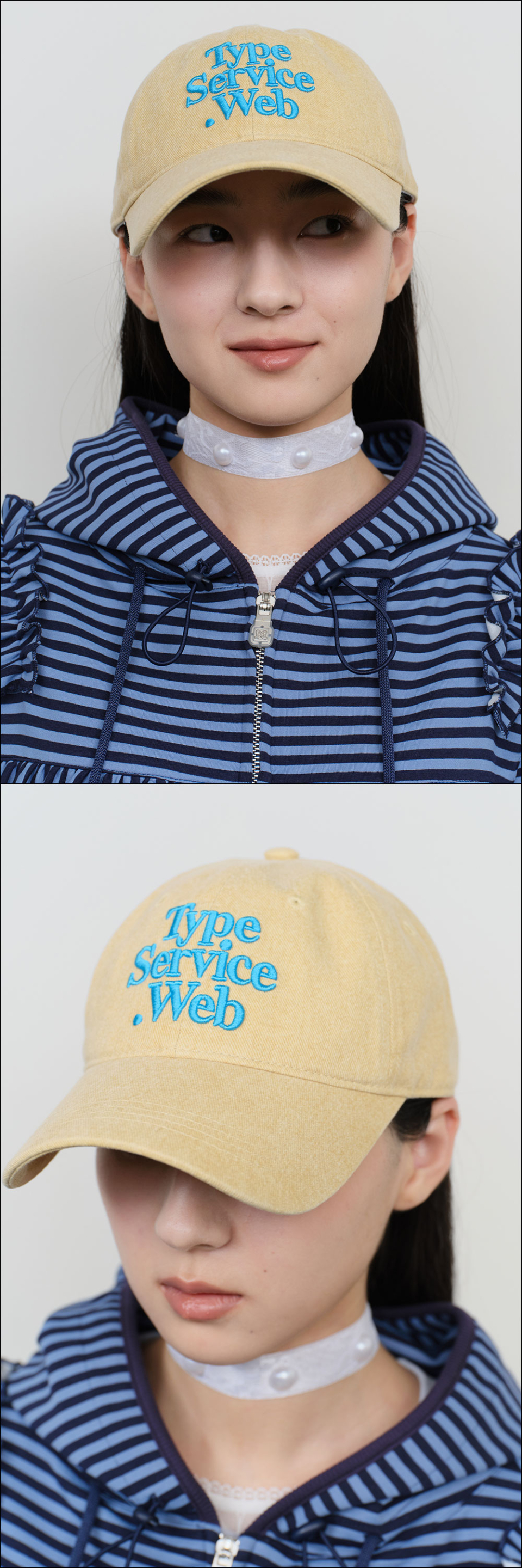 ●typeservice● Typeservice Web Cap Light Yellow COTA01MUF MUSINSA公式 | TYPESERVICE Typeservice Web Cap [Light Yellow]