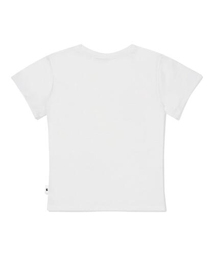 Футболка slim fit с принтом ESCF Red Dot, Ivory