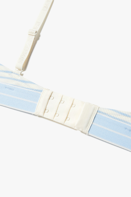 EMPORIO ARMANI UNDERWEAR женский полосатый бюстгальтер треугольник Ivory 0825181529